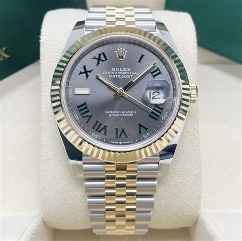 rolex wimbledon 41mm two tone|2023 Rolex datejust Wimbledon 41mm.